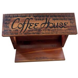 Civil War & Wax Museum Gettysburg Vintage Wooden Hanging Coffee House
